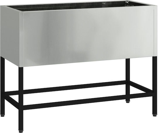 vidaXL Pot Metallic 60x26x45cm.