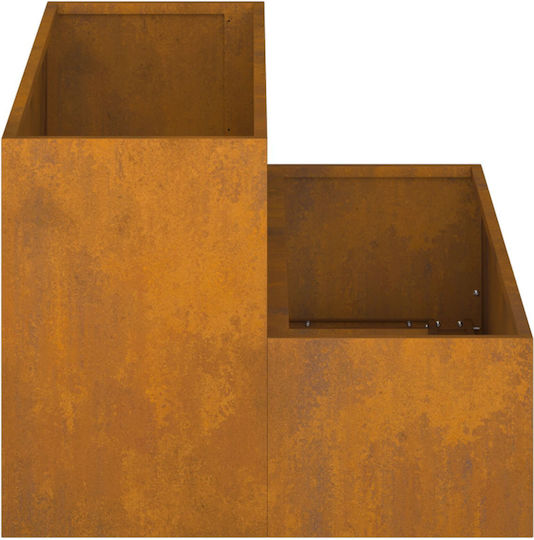vidaXL Garden Pot Metallic 100x60x45cm.