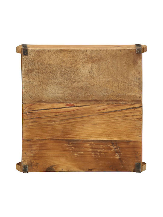 vidaXL Holz Rechteckig Serviertablett in Braun Farbe 31x29x10cm 4019615 1Stück