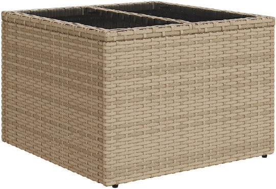 Garten- und Outdoor-Möbelsets Wohnzimmer Typsatz 10 Stück Beige mit Kissen