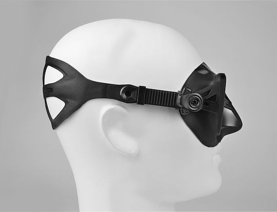 C4 C4 Tauchmasken Silikon Condor Antifog Schwarze