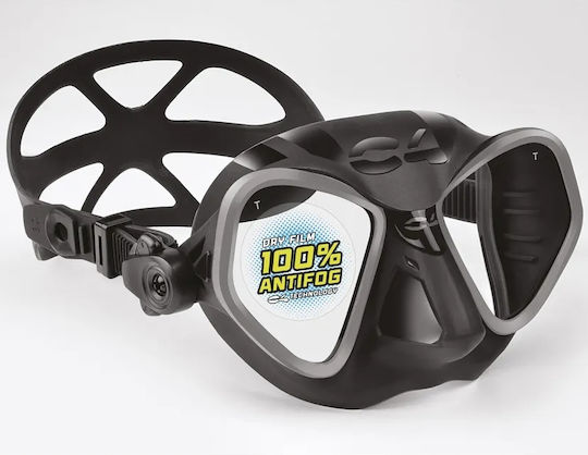 C4 C4 Tauchmasken Silikon Condor Antifog Schwarze