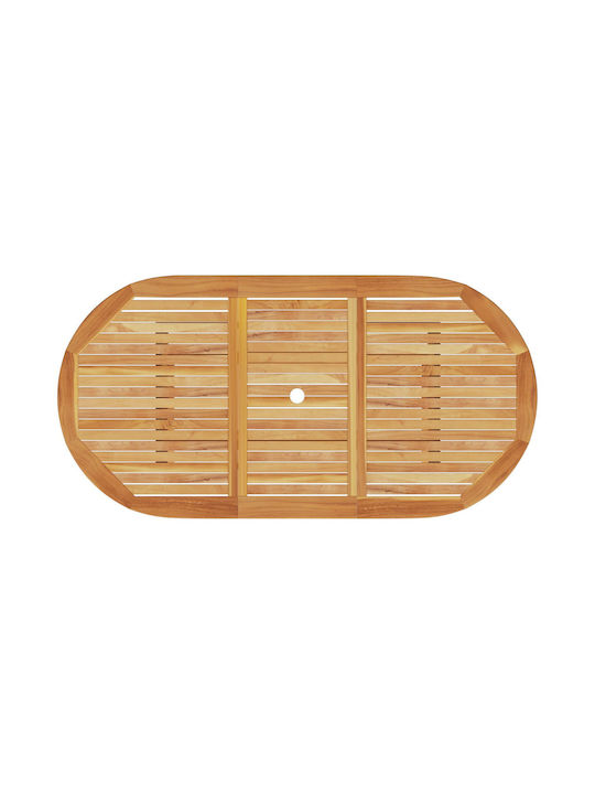 Outdoor Dining Set 5 Pieces Brown