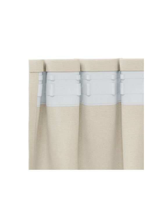 vidaXL vidaXL Set Vorhänge Verdunkelung Fenster mit Bleistiftfalten Beige 140x175cm