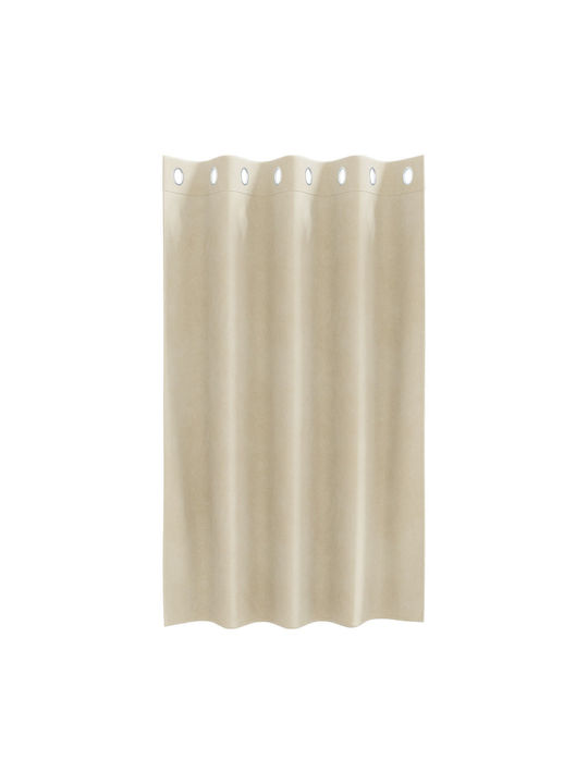 vidaXL vidaXL Set Vorhänge Verdunkelung Fenster mit Grommet Beige 140x140cm