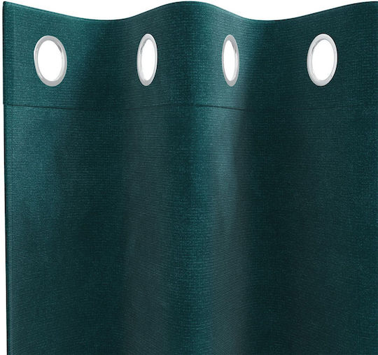 vidaXL Σετ Κουρτίνες με Τρουκς Μαύρες 140x260εκ.