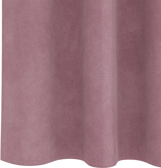 vidaXL Set Perdele Opace Cu Coafură Roz 140x225cm