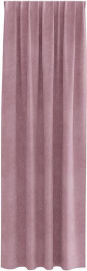 vidaXL Set Perdele Opace Cu Coafură Roz 140x225cm