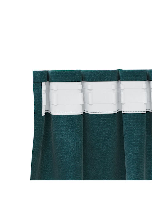 vidaXL Set Window Curtains With Pencil Pleat Green 140x140cm