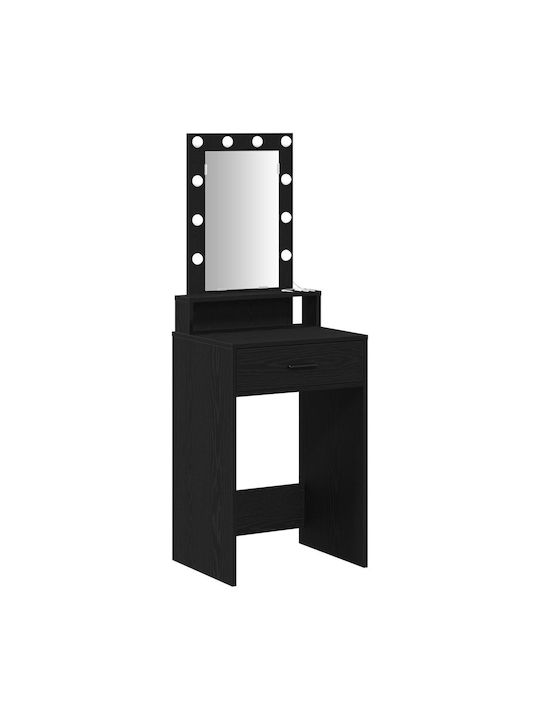 Тоалетна за грим Дървена Black Oak с Огледало 50x41x140бр