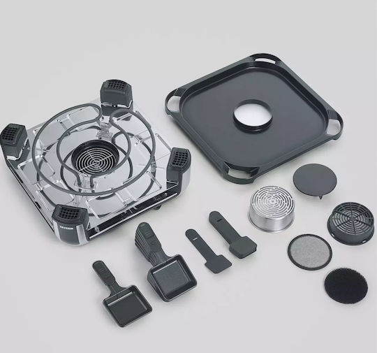 Severin Tabletop Electric Grill Raclette Smooth Plate 1900W with Adjustable Thermostat