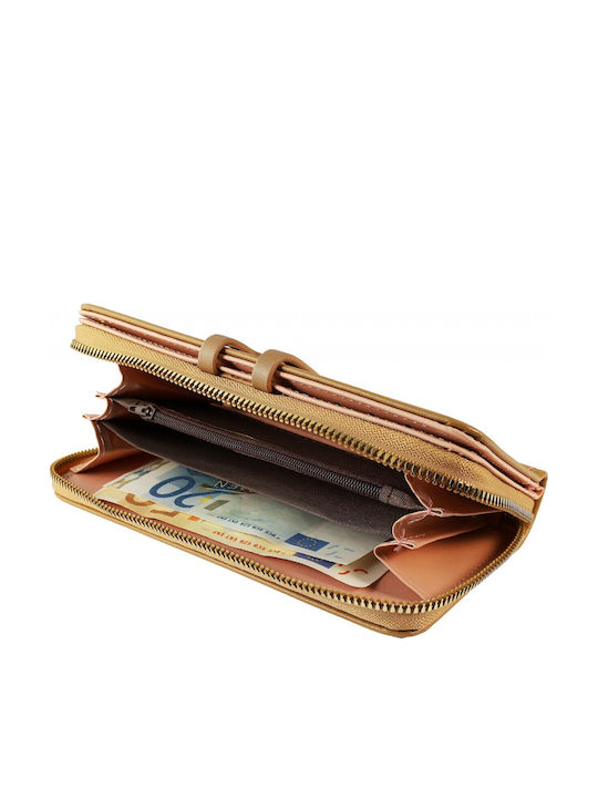 Large Women's Wallet Classic Tabac Brown