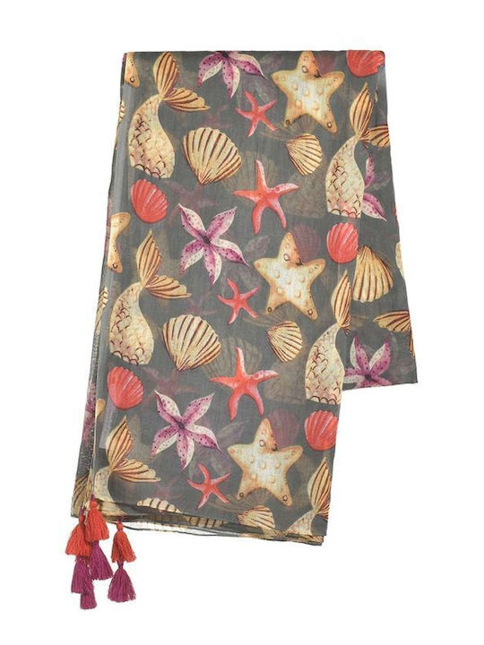 Ble Resort Collection Fular de damă Gri Ble Resort Collection Fular de damă Gri