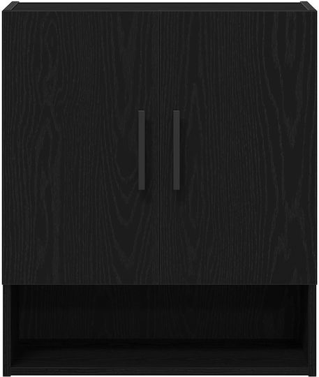 Dulap Suspendat pentru Sufragerie din Lemn Negru Stejar 60x31x70cm