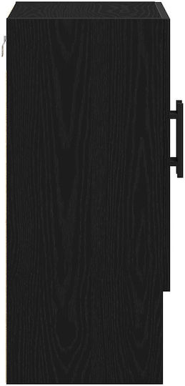 Dulap Suspendat pentru Sufragerie din Lemn Negru Stejar 60x31x70cm