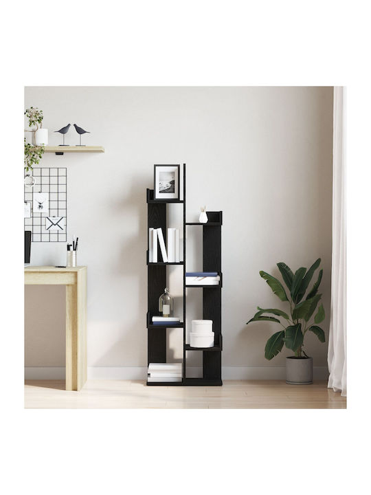 Bookcase Black Oak 48x25.5x140cm
