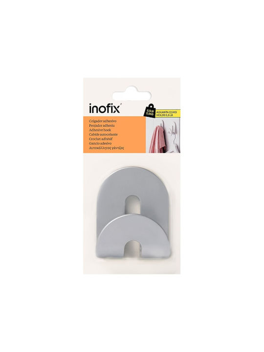 Inofix Single Wall-Mounted Bathroom Hook ​8x6.4cm Gray