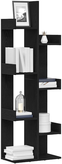 Bibliothek Schwarz Eiche 48x25.5x140cm