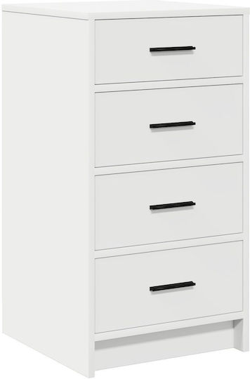 Sertar de depozitare din lemn masiv cu 4 sertare L40xW41xH75buc