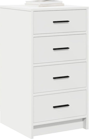 Sertar de depozitare din lemn masiv cu 4 sertare L40xW41xH75buc