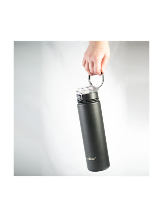 Doulton Taste Sport Water Bottle Stainless Steel with Straw and Filter 500ml Black