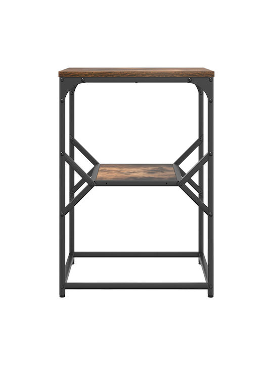 Square Side Table from Solid Wood Dark Oak M41xW40xH60cm