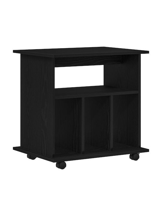 Cabinet de Birou cu roți Black Oak 60x45x55cm