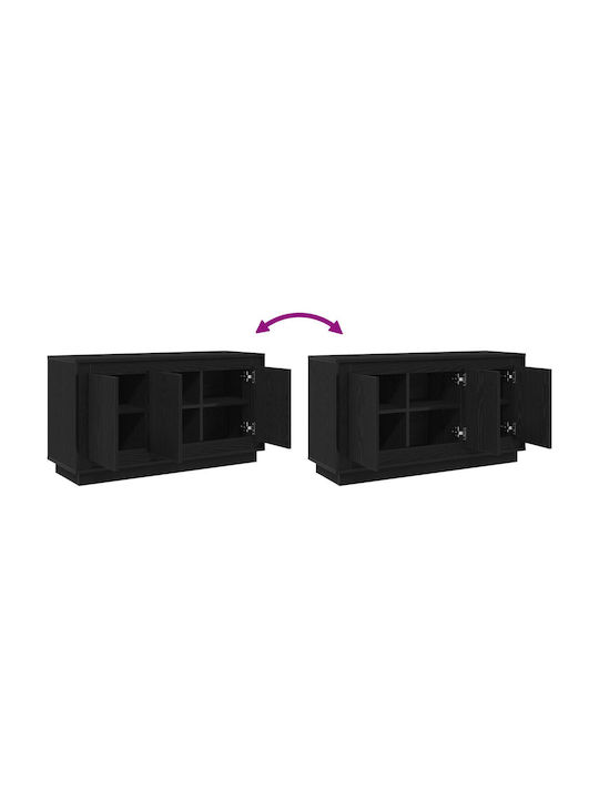 Bufet din Lemn Negru 102x35x55cm