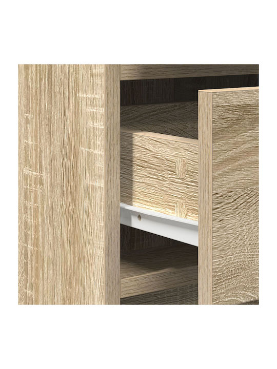 Bodenstehende Schminktisch Schlafzimmer Holz Somana mit Spiegel 78.5x41x135cm