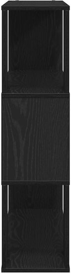 Bibliotecă Neagră Stejar 100x24x94 cm