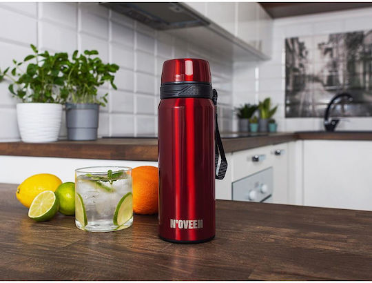 Thermos Sticlă Termos Oțel Inoxidabil 700ml Roșie