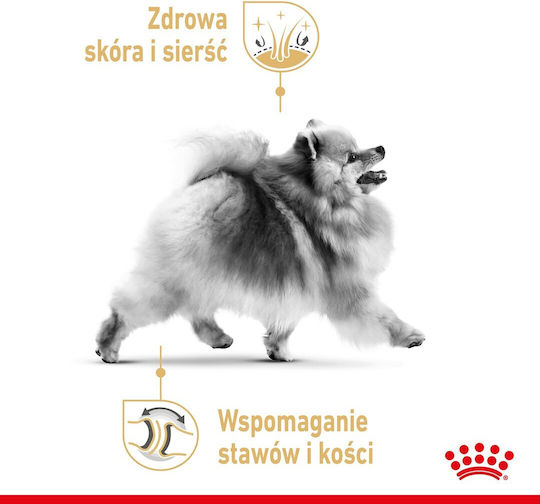 Royal Canin Pomeranian Adult 3kg Dry Food Gluten-Free for Adult Small Breed Dogs with Vegetables, Rice and Poultry