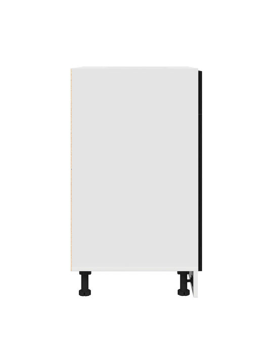Bodenstehender Schrank Black 50x46x81.5cm