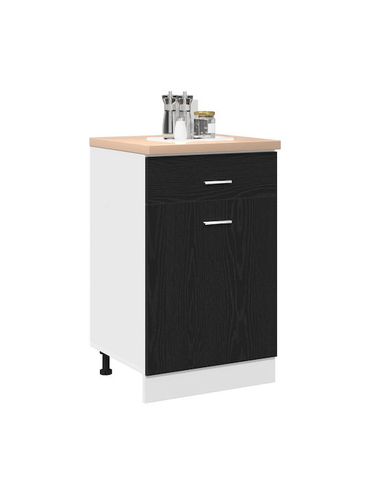 Bodenstehender Schrank Black 50x46x81.5cm