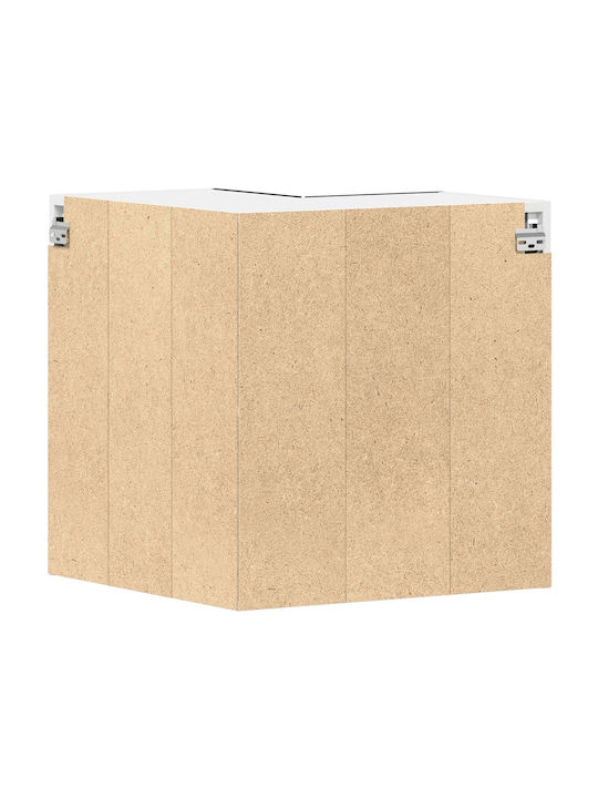 Eckschrank Boden Μαύρο Δρυς 57x57x60cm