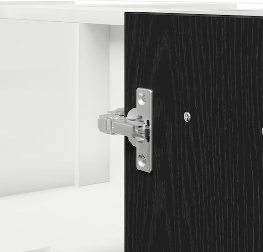Corner Cabinet Floor Black Oak 75.5x75.5x81.5cm