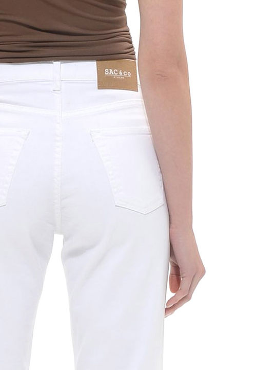 Damenjeans in Bootcut-Passform Weiß