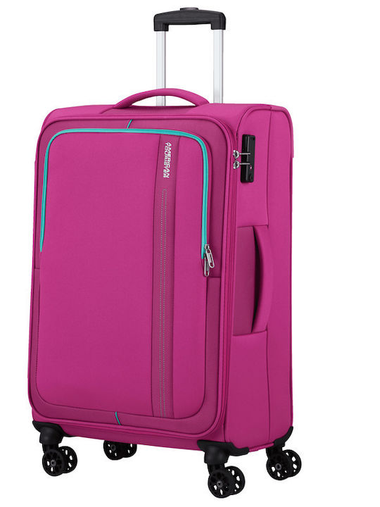 American Tourister Sea Seaker Mittlerer Stoffkoffer Rosa mit 4 Rädern Höhe 68cm