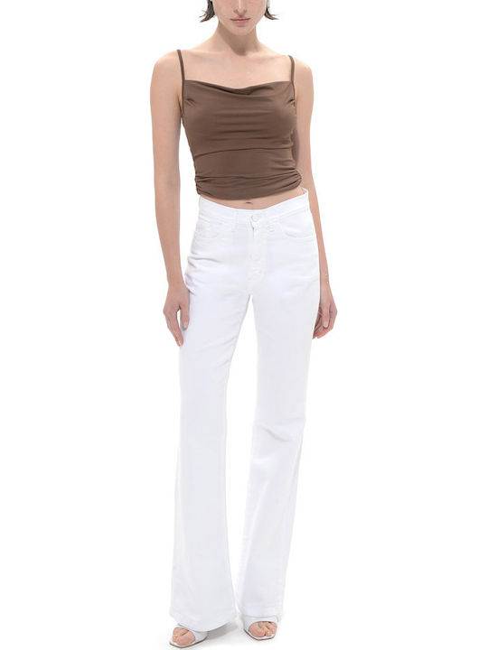 Damenjeans in Bootcut-Passform Weiß