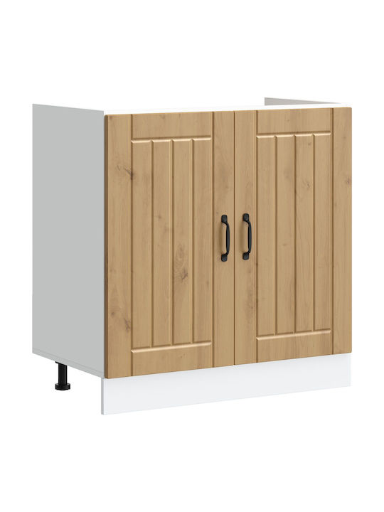 Kitchen Cabinet Set Wall & Floor Brown 80x46.5x81.5cm