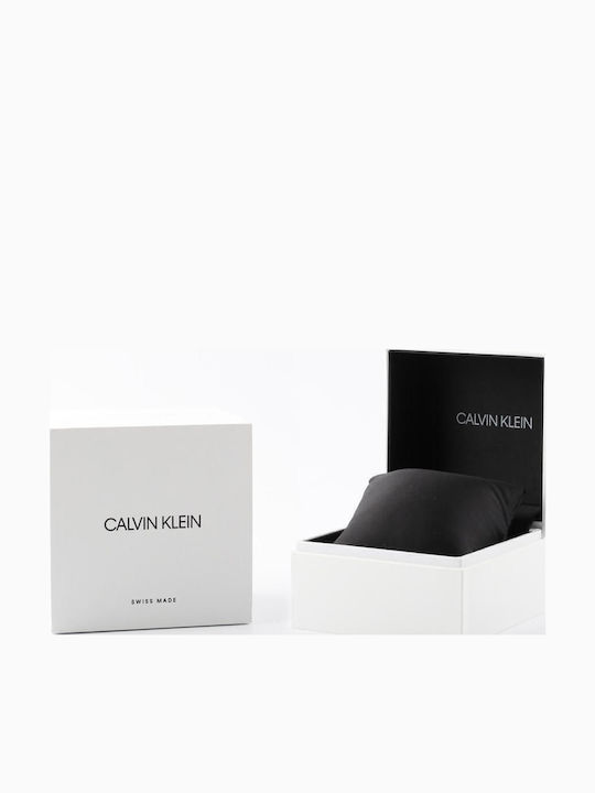 Calvin Klein Iconic Ceas Dama 39mm Cu Baterie Cu Brățară Argintie Din Oțel Inoxidabil
