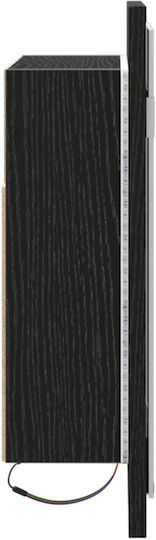 vidaXL 862550 Ορθογώνιος Led Αφής με Ράφι & Ντουλάπι 60x12cm Μαύρος