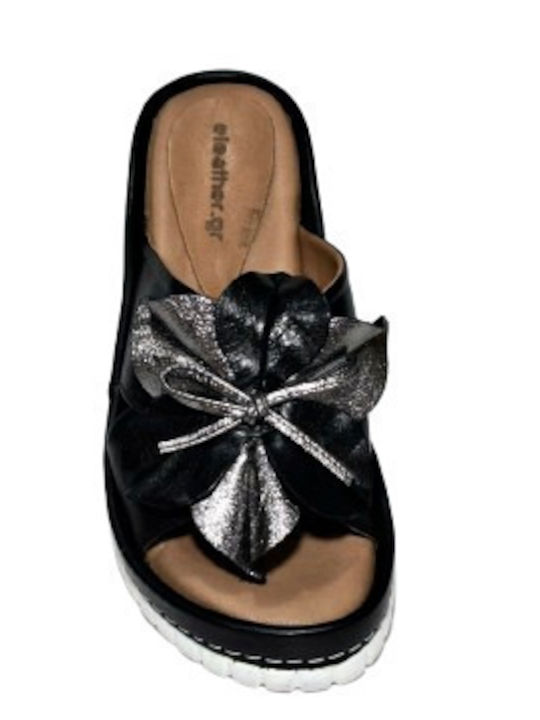Anatomic Women's Leather Platform Shoes Black
