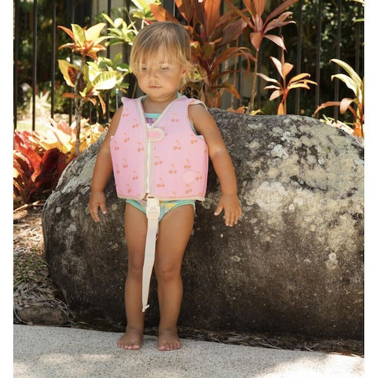 Sunnylife Kids' Swim Vest Cotton Candy Cherry 3-6 Years