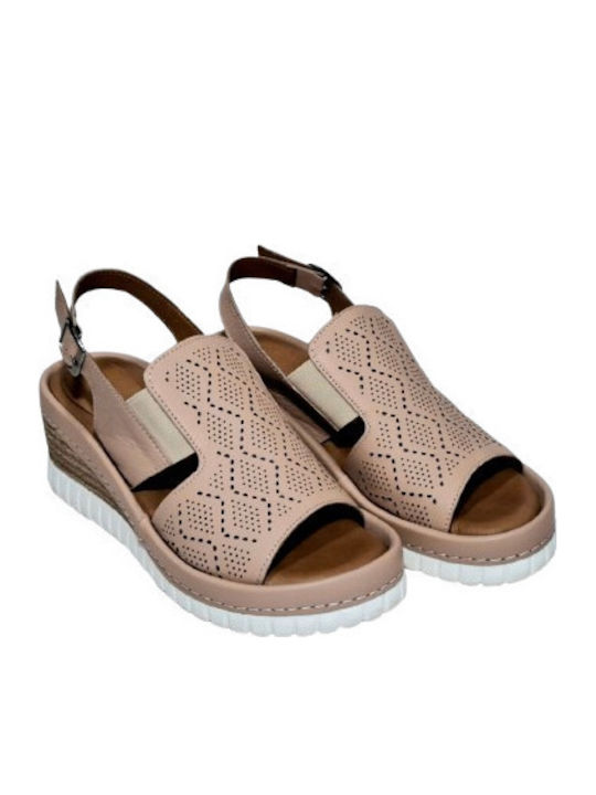 Anatomic Women's Leather Platform Shoes Pink