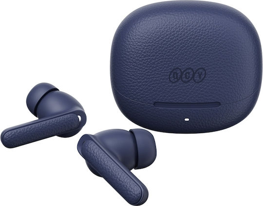 QCY Buds ANC Bluetooth Handsfree Earphones with Sweat Resistance and Charging Case Blue