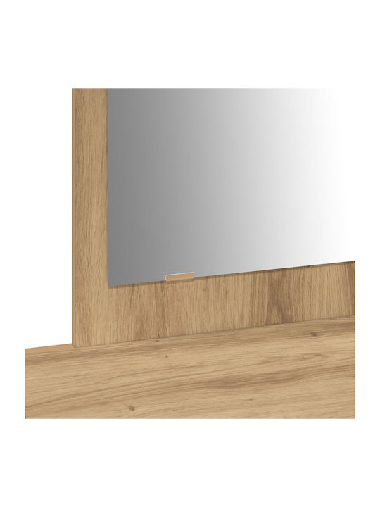 Wooden Makeup Dressing Table Oak with Mirror 100x40x70cm