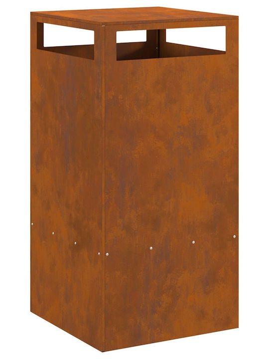 vidaXL Kamin Draußen Metallisch Gray 50x50x100cm