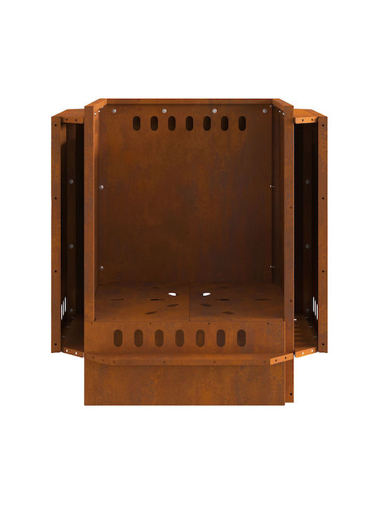 vidaXL Focar În aer liber din metal Gri 48x48x51cm