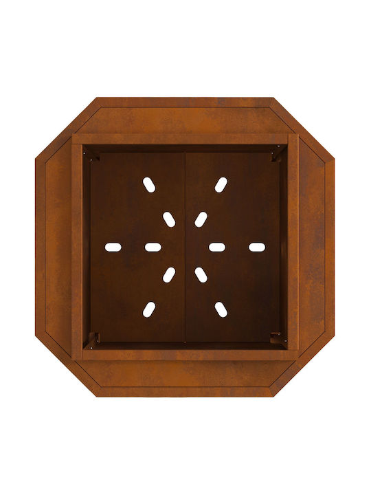 vidaXL Focar În aer liber din metal Gri 48x48x51cm
